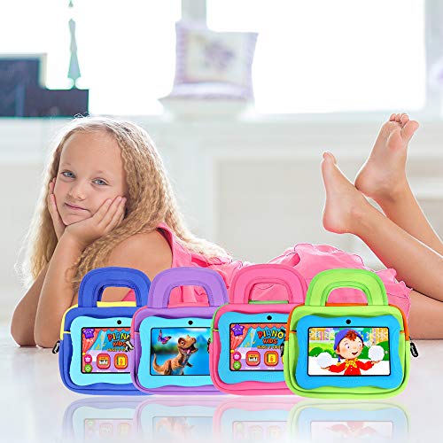 Contixo 10" Tablet Sleeve Bag - Compatible with Contixo K102 & K103 10-Inch Kids Tablets, Shockproof & Water-Resistant Protective Carrying Case with Accessory Pocket (Green) - color: Green