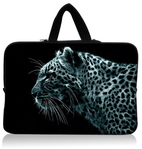 coolgiftidea Laptop Bag 12 inch for MacBook 12 inch,Chromebook 11.6 inch,Surface Pro 7 – 12.3" and Most 11.5" to 12.6” Laptop,Washable and Anti Splash Water,Hidden Handle-Cheetah Leopard