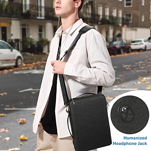 FINPAC Laptop Shoulder Bag for MacBook Neo A18 Pro, 13.6-inch MacBook Air 2026-2022 M5/M4/M3/M2/M1, MacBook Carrying Case 13.3" 13.6" 14.2", 13.5" Surface Laptop, HP, Dell, Acer Chromebook, Black - size: 13.3-inch