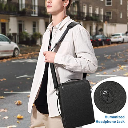 FINPAC Laptop Shoulder Bag for MacBook Neo A18 Pro, 13.6-inch MacBook Air 2026-2022 M5/M4/M3/M2/M1, MacBook Carrying Case 13.3" 13.6" 14.2", 13.5" Surface Laptop, HP, Dell, Acer Chromebook, Black - size: 13.3-inch