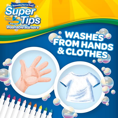 Crayola Super Tips Marker Set (100ct), Fine Point Washable Markers, Teacher Must Haves, Back to School Supplies for Kids & Adults, Art Supplies, Ages 3+ - size: 1 Count (Pack of 1)