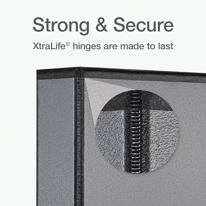 Oxford Ring Binders, 1.5" Round Ring Binders, View Binder, Covers on 3 Sides, XtraLife Hinge, Non-Stick, PVC-Free, Black, 350 Sheet Capacity (1002548) - color: Black, size: 1.5 Inch