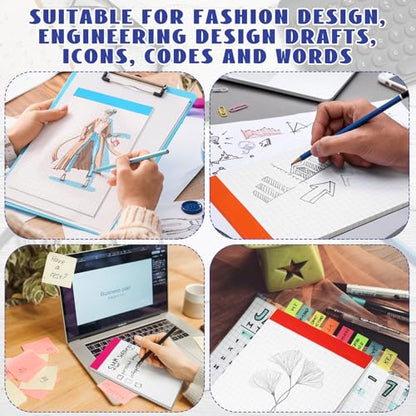 Jetec Small Graph Paper Notepad 5 x 8 Inch Mini Notebook Double Sided Memo Pads Back to School Supply Pocket Notepad Assorted Colors 50 Sheets Graph Paper Notebook(Grid(4x4),8 Pcs)