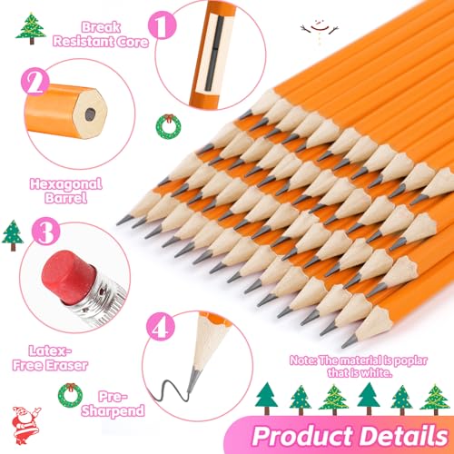 360 Pack #2 Pencils Bulk, Pre Sharpened Pencils #2, Back to School Supplies | Number 2 Pencils with Erasers for Writing, Drawing, Sketching, Teacher Office Essentials, Art Supplies for Adults Kids - size: 360 Count (Pack of 1)