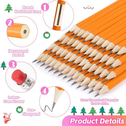360 Pack #2 Pencils Bulk, Pre Sharpened Pencils #2, Back to School Supplies | Number 2 Pencils with Erasers for Writing, Drawing, Sketching, Teacher Office Essentials, Art Supplies for Adults Kids - size: 360 Count (Pack of 1)