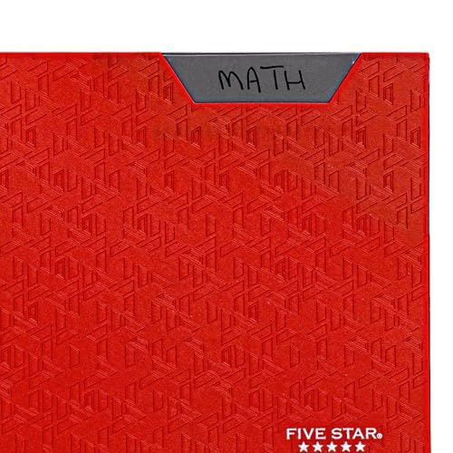 Five Star 2-Pocket Folder, Plastic Folder with Stay-Put Tabs and Prong Fasteners, Holds 8-1/2" x 11" Paper, Fire Red (72109) - color: Red, size: 1 Count (Pack of 1)
