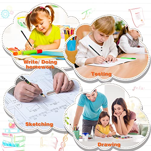 Pasimy 120 Pieces Bulk Inspirational Pencils Colorful Cute Motivational Pencil with Eraser Wood Fun Positive Pencils with Inspiring Words Sayings for Students Classrooms Favors Back to School