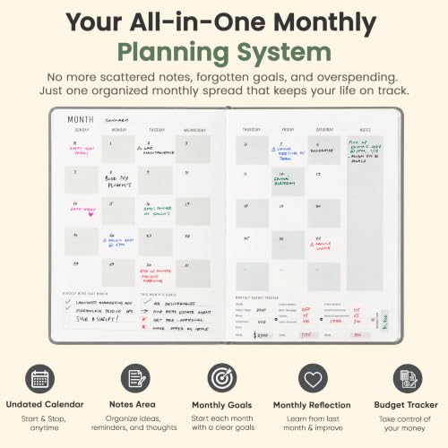 Hourly Planner & Appointment Book (8.5” x 11”) - Premium Hourly Planner with Daily Schedule & 30-Minute Time Slots for Better Time Management by PRODUCTIVITY STORE (A4, Gray) - color: Grey