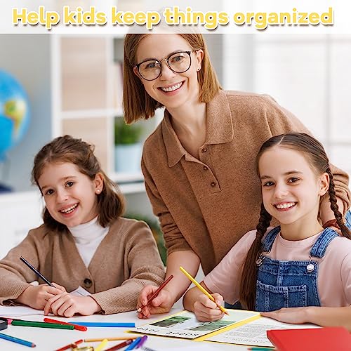 Henoyso 24 Pcs Folders with Pocket School to Home Folder Heavy Duty 2 Pocket Homework Folders with Clear Front Pockets for School Students Parent Teacher Communication (Yellow) - color: Yellow