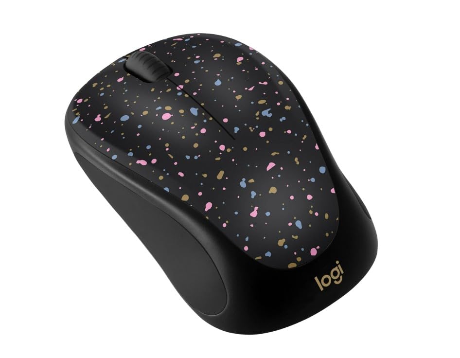 Logitech Compact Wireless Mouse, 2.4 GHz with USB Receiver, 1000 DPI Optical Tracking, 18-Month Life Battery, PC/Mac/Laptop/Chromebook, Speckle (Renewed)