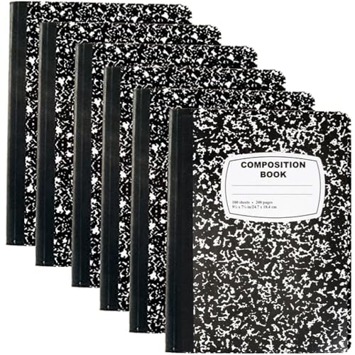 Trail maker Composition Notebooks (2,000 Pack), College Ruled Marble Cover, 200 Pages (100 Sheets), 9.75 x 7.5, Bulk School Supplies for Classroom, Office & School Donations - size: 2,000 pack