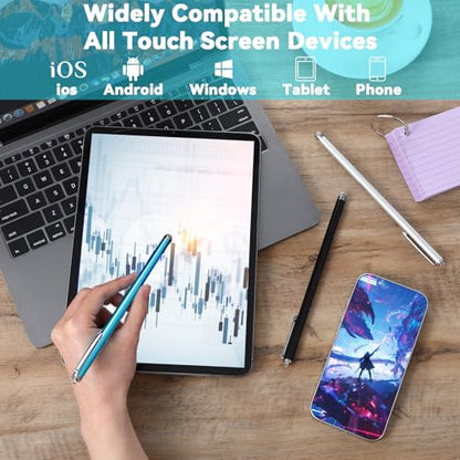 JIEYAO 3 Pcs Stylus Pens for Touch Screens, Universal Stylus Pen | High Sensitivity Touchscreen Pen, Large Stylus Pen, Compatible with Phone Tablets