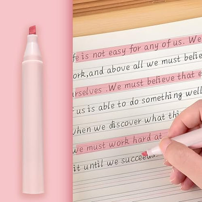 9Pcs Pink Cute Cat Stationery Gifts Set School Supplies Kawaii Japanese Stationery Christmas Birthday GIFS Includes Pencil Sharpener Highlighter Correction Tape Pens Ruler for Office School Supplies - style: 9pcs pink cute cat