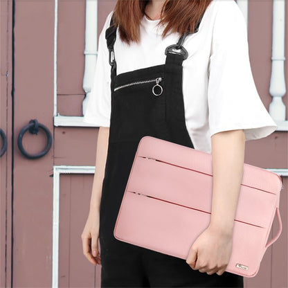 Voova Laptop Sleeve Carrying Case 13 13.6 Inch Compatible with MacBook Air 13 M1/M2/M3/M4, MacBook Pro 13/14, IPad Pro 13, Waterproof Slim Computer Cover Bag, Sakura Pink - color: Sakura Pink, size: 12.6-13.6 Inch