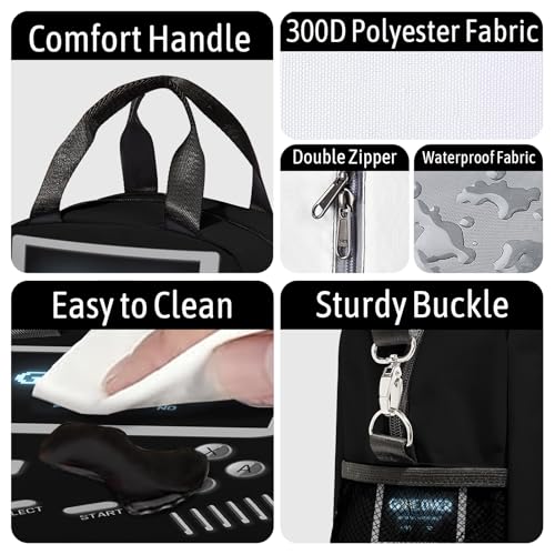Gamepad Console pattern Lunch Bag Reusable Insulated Lunch Box Large Capacity Meal Tote for Kids Boys Girls Waterproof Adjustable Shoulder Strap Gamer Lunch Tote for Work School Picnic Travel - color: Game01