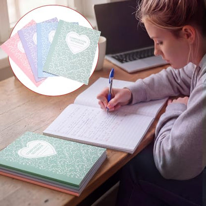 Tenceur 4 Pack Pastel Composition Notebook College Ruled Bulk Marble Composition Notebook Preppy Aesthetic for Back to School Supplies 110 Page 7-1/2" x 9-3/4" Journal for First Day of School Student