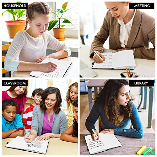 24 Pack Journal Notebook for Work, Feela Business Notebook Bulk Hardcover Lined Writing Journal with Pen Holder for Men Women Note Taking, with 24 Black Pens, 120 GSM, 5.1”x8.3”, A5, Black - color: 24 Pack black