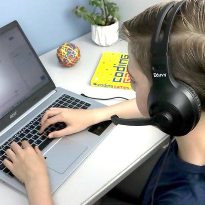 Bulk Headphones for Classroom with Microphone, Heavy-Duty School Pack Wired Headphones for Students with Rotating Boom Mic. Teacher Must Haves from Elementary to College (12 Pack Black) - color: 12 Pack Black