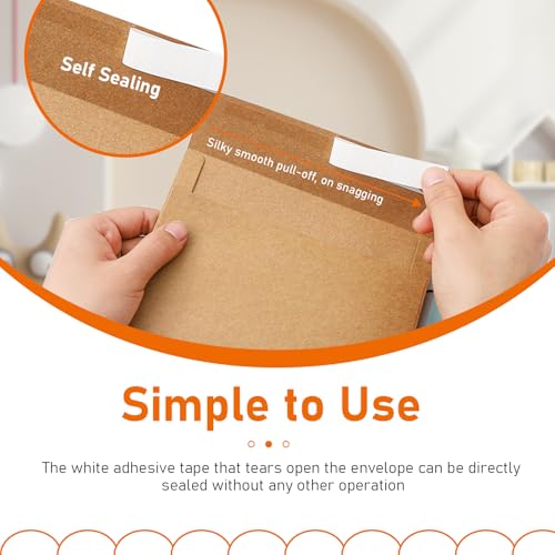 Guakicae 100 packs Brown Blank Note Cards and Envelopes 4 x 6 Heavyweight Folded Cardstock and Printable A4 Envelopes Self Seal for Greeting Cards, Festival Blessings, Mailiing, Invitations - color: Brown, size: 4x6-100pcs