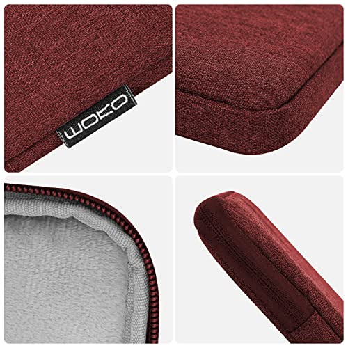 MoKo 9-11 Inch Tablet Sleeve Bag Carrying Case Fits New 11inch iPad Air M4, iPad A16 2025, iPad Pro 11 M4, Air 5/4/3, iPad 10/9/8th Gen, Tab S8/S9 11", Tablet Carrying Case, Wine Red - color: Wine Red, size: 9-11 inch