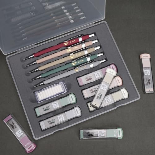 Mr. Pen- Mechanical Pencil Set with Lead and Eraser Refills, 5 Pack | 0.7mm, Sketching Pencils, Drafting Pencil, Drawing Mechanical Pencils