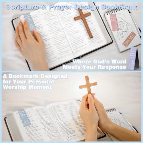 53 Pcs Bible Study Supplies, Bible Study Kit Journaling Supplies with 12 Bible Highlighters No Bleed and Tabs, 6 Pens, 6 Bookmarks, Books of the Bible Sticker and More, Christian Gifts for Women - color: Morandi