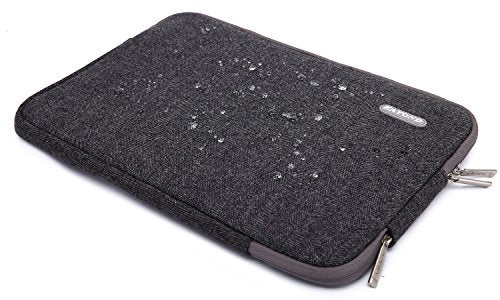 KAYOND Herringbone Woollen Water-Resistant for 15-15.6 Inch Laptop Sleeve Case Bag (15-15.6 Inches, Black) - color: Black, size: 15-15.6 Inches