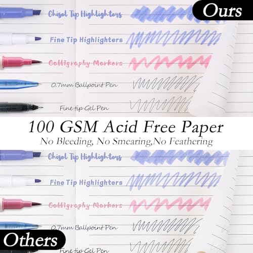deli A5 Lined Journal Notebook, 160 Pages Hardcover Writing Notebook, 5.5"x8.2" College Ruled Notebook for Office, School, Work Notes (Purple) - color: Purple