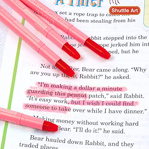 Shuttle Art 5 Pack Pink Gel Highlighters,Bible Highlighters,No Bleed Through, Bible Journaling Supplies,Great for Journaling, Highlighting and Studying - color: Pink