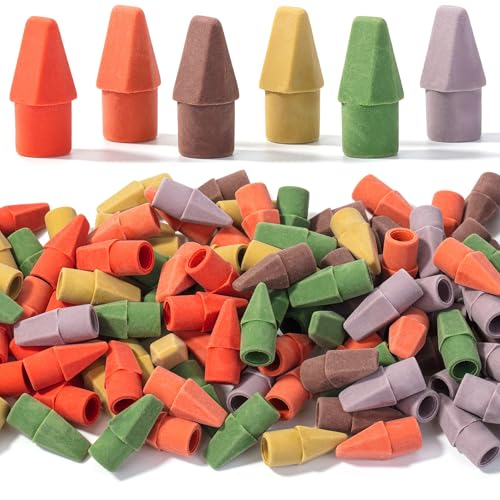 Mr. Pen- Pencil Erasers Toppers, 120 Pack, Colorful, Latex Free, No Smudge | Mr Pen Erasers for Pencils - color: Old Mill, size: 120 Pack