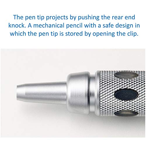 Four Mechanical Pens Set - 0. 3mm, 0. 5mm, 0. 7mm & 0. 9mm, with Ain Stein Refill Leads, Ain Clic Retractable Pen-type Triangle Eraser and Lihit Lab White Pencase