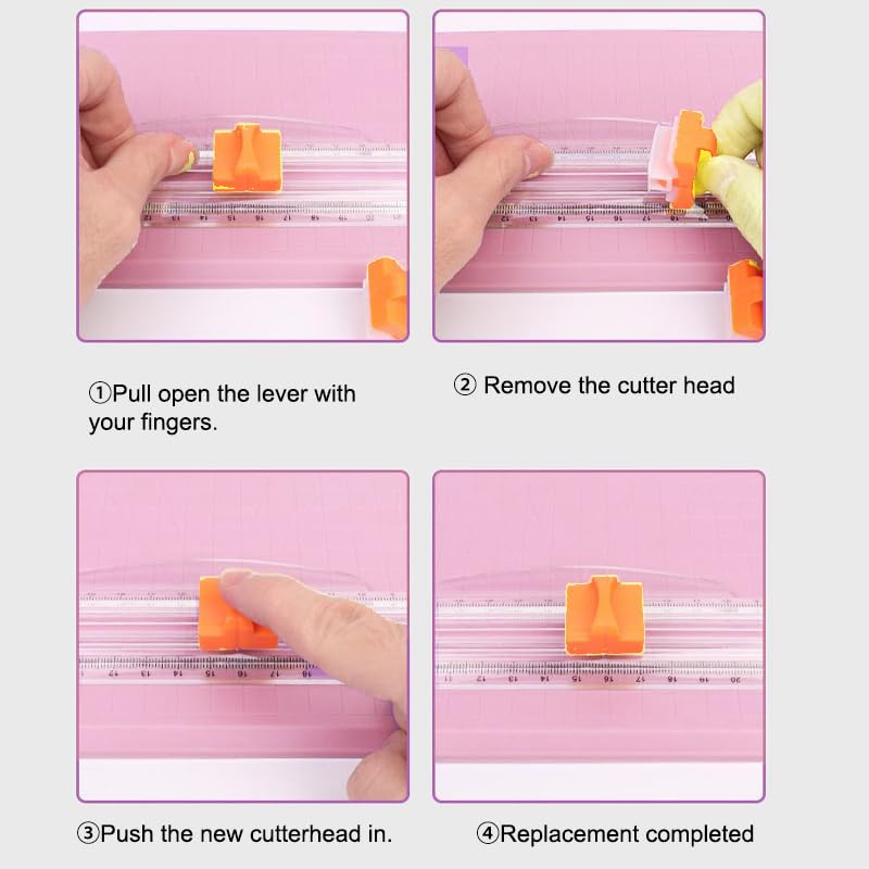 Efficient Lightweight Paper Cutter Convenient Cutter Folding Photo A5 Cutter,Pink - color: 1PCS-Pink