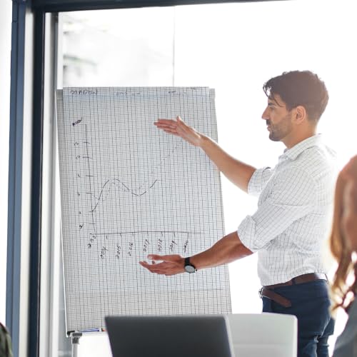 50 Sheets Large Graph Paper 24 X 36 Inch Graph Paper Pad 1 and 1/4inch Ruled Giant Grid Sheet Blueprint Drafting Pad for Engineering Architect Designer Mathematician White - color: white