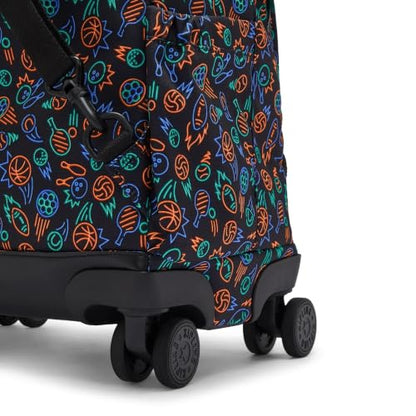 Kipling New Zea Printed 15" Laptop Rolling Backpack - color: Sport Doodle