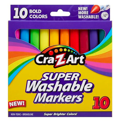 Cra-Z-Art Bold Washable Markers, 10 Count - size: 10 Count (Pack of 1)