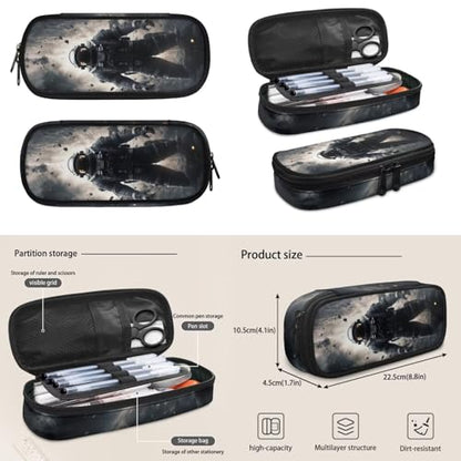 Cool Astronaut Backpack for Boys Girls 4-18 Kids Backpack with Lunch Box and Aesthetic Pencil Case 4 in 1 Set Bookbag for Elementary Kindergarten Large Capacity School Bag with Compartments - color: Cool Astronaut