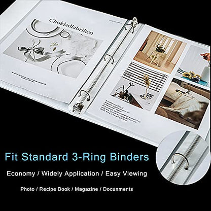 Seashell 300PCS Non-Glare Sheet Protectors 8.5 x 11, Page Protectors Reinforced 3 Holes, 2 Mil Thick Top Loading Page Protectors, Plastic Sleeves for 3 Ring Binder, Acid Free & Archival Safe - size: Economy Box of 300