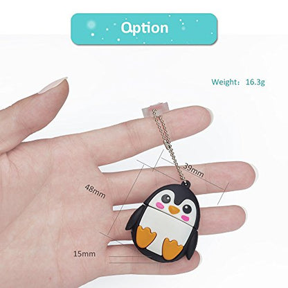 Cute USB Flash Drive Character Thumb Drive for Kids Students Gift Pendrive (32GB, Penguin) - color: Penguin, size: 32GB