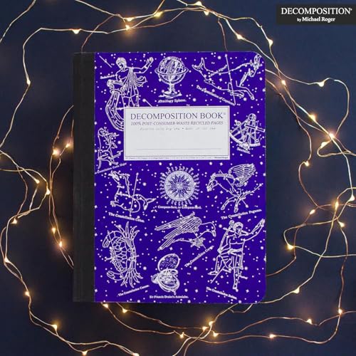 Decomposition Celestial Composition Notebook - 9.75 x 7.5 Journal with 160 Lined Pages - Notebooks for School Supplies, Home & Office - 100% Recycled Paper - Made in USA - color: Celestial