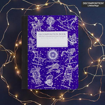 Decomposition Celestial Composition Notebook - 9.75 x 7.5 Journal with 160 Lined Pages - Notebooks for School Supplies, Home & Office - 100% Recycled Paper - Made in USA - color: Celestial