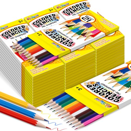 Colored Pencils Bulk 432 Count, Pre-Sharpened Color Pencils for Kids and Adults, 36 Packs Color Pencil Set 12 Colors, Bulk Art Supplies for Teachers, Back to School Supplies, Classroom Prizes