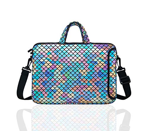 11.6-Inch Laptop Shoulder Messenger Carrying Bag Case Sleeve For 11" 11.6" 12" 12.5 inch Macbook/Notebook/Chromebook - color: Colorful