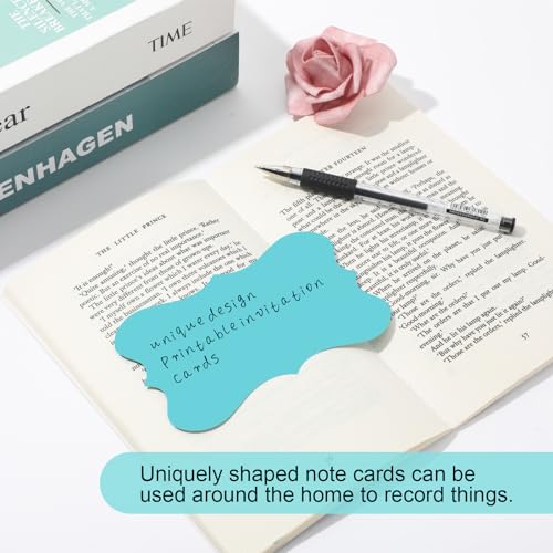 150 Pack Blue Index Cards 3x5 Pretty Blank Note Cards Aqua Cardstock Wedding Index Card Invitation Card Thank You Notes Cards For School Office Studying Kids Nursing Students - color: Blue