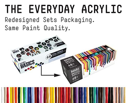 Liquitex BASICS Acrylic Paint Set, 48 x 22ml (0.74-oz) Tube Set - style: 48 x 22ml (0.74-oz)