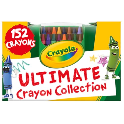 Crayola Ultimate Crayon Box Collection (152ct), Cute School Supplies for Kids, Bulk Crayons Caddy, Kindergarten & Elementary Classroom Must Haves, Ages 3+ - style: Ultimate Crayon Collection