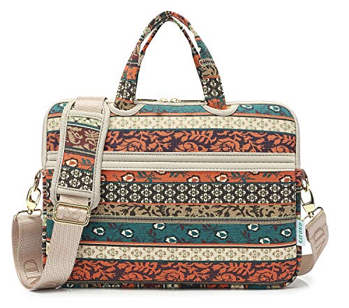 kayond Red Bohemia Patten Waterproof Laptop Shoulder Messenger Bag Case Sleeve for 12 Inch 13.3 Inch Laptop - color: Red Bohemia, size: 13-13.3 inch