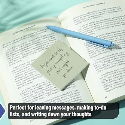 Mr. Pen- Sticky Notes, 3"x3", 12 Pads, 600 Sheets, Greyish Tones | Sticky Notes Bulk, Self-Stick Note Pads, Perfect for Office, School, Home, Study & Organization