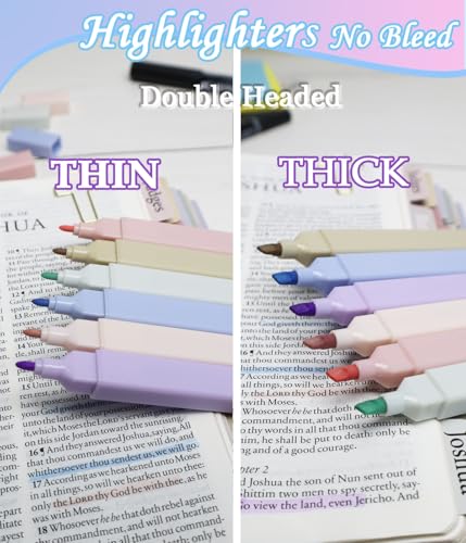 Bible Journaling Kit Study Kit, Bible Highlighter and Pens No Bleed - color: Set01