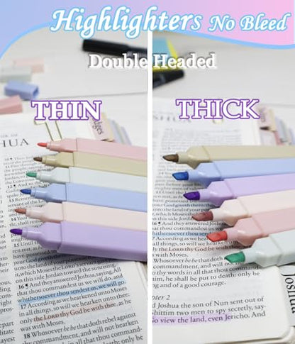 Bible Journaling Kit, Bible Cross Paper Clips, Bible Highlighters and Pens No Bleed - color: Set02