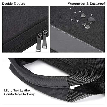 14 15 Inch Waterproof Laptop Sleeve Men Women TSA Briefcase for MacBook Pro 14 M5/M4/M3/M2/M1, Macbook Air 15 M5/M4/M3, Dell Inspiron 14/XPS 15, Lenovo Acer HP ASUS Chromebook 14 Carring Case, Black - color: Black, size: 13.5-15 Inch